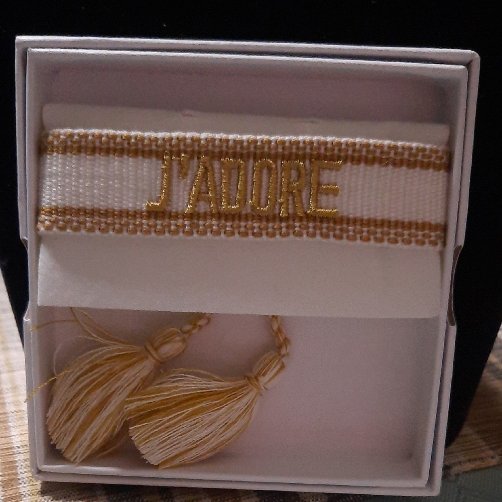 J'Adore Gold and Cream Bracelet